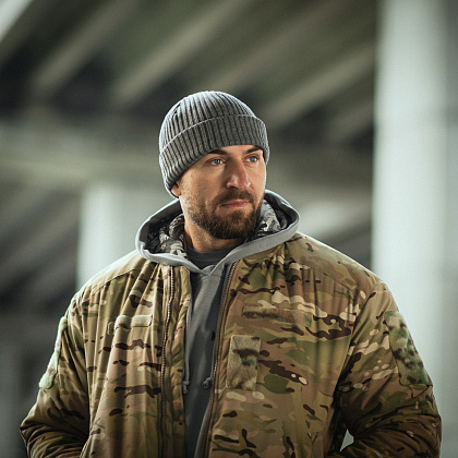 M-Tac шапка в'язана 100% акрил Grey– Мілітарист - зображення 7