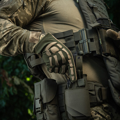 M-Tac рукавички Skeleton Nomex Olive/Coyote– Мілітарист - зображення 14