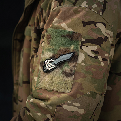 M-Tac нашивка Skeleton Knife PVC Grey– Милитарист - фото 7