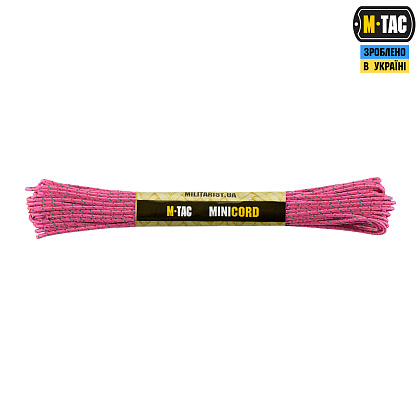 M-Tac паракорд Minicord Reflective Neon Pink 15м– Мілітарист - зображення 1