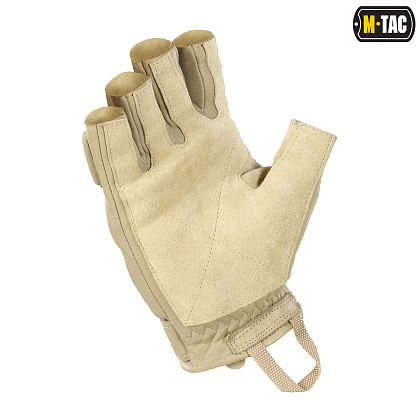 M-Tac рукавички безпалі шкіряні Assault Tactical Mk.1 Khaki– Мілітарист - зображення 2