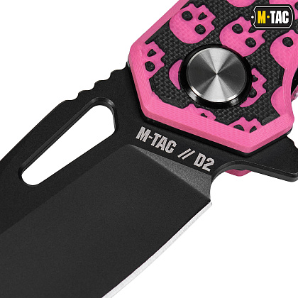 M-Tac ніж складний Type 12 Skull Black/Pink– Мілітарист - зображення 6