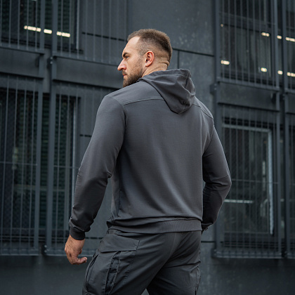 M-Tac кофта Hoodie Born by Revolution Dark Grey– Милитарист - фото 12