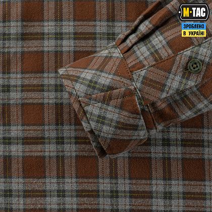 M-Tac сорочка Lumberjack Cotton Shirt Brown/Grey– Мілітарист - зображення 8