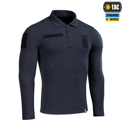 M-Tac поло тактичне довгий рукав 65/35 Dark Navy Blue - зображення 3 M-Tac поло тактичне довгий рукав 65/35 Dark Navy Blue– Мілітарист - зображення 3