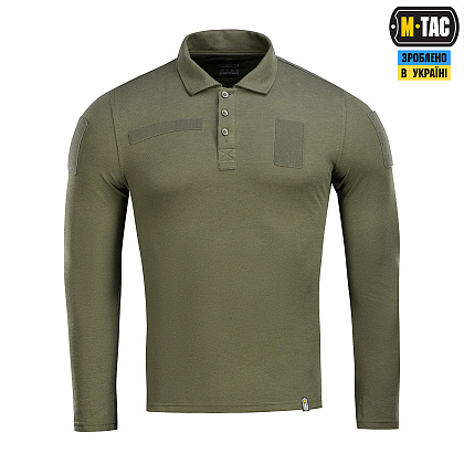 M-Tac поло тактичне довгий рукав 65/35 Army Olive– Мілітарист - зображення 2