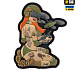 M-Tac нашивка Tactical girl №6 PVC redhead Hooligan Olive V2– Мілітарист