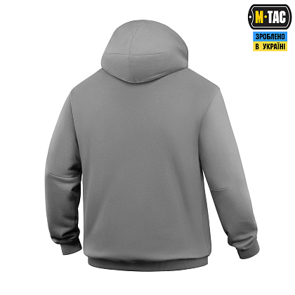 M-Tac кофта Hoodie Чорні Запорожці Cotton Hard Light Grey– Мілітарист - зображення 4