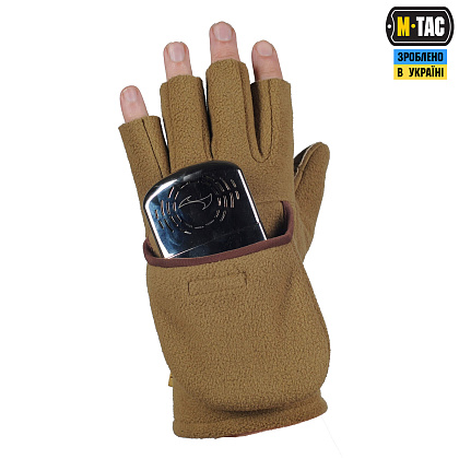 M-Tac рукавички безпалі з клапаном Windblock 295 Tan– Мілітарист - зображення 7