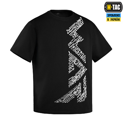 M-Tac футболка WAR Cotton Hard Black/White– Мілітарист - зображення 3