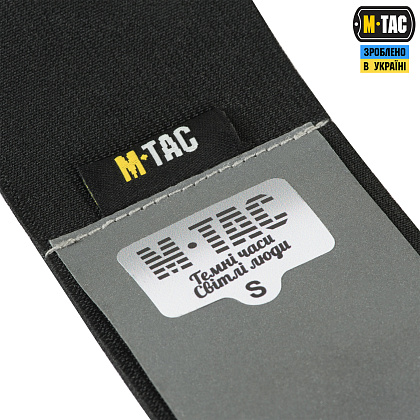 M-Tac Пов'язка на руку світловідбиваюча еластична Small Black– Мілітарист - зображення 3