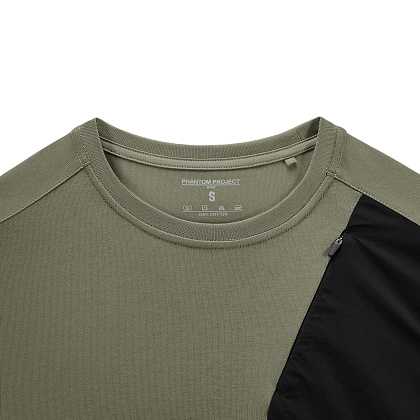 Phantom Project/M-Tac футболка Long Zipper combo Cotton Nylon Light Olive– Мілітарист - зображення 5