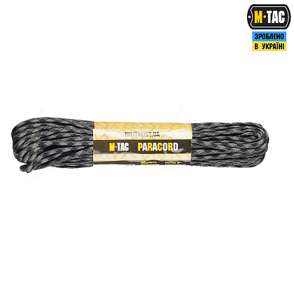 M-Tac паракорд 550 type III 30m Black/Grey– Мілітарист - зображення 1