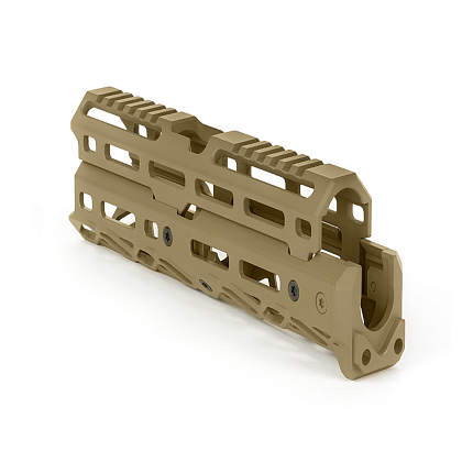 Крук M-Lock цівка довга для АКС-74У довга верхня накладка Coyote (1U044B)– Мілітарист - зображення 9