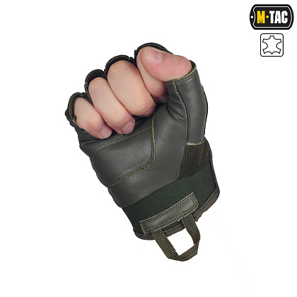 M-Tac перчатки беспалые Assault Tactical Mk.4 Olive– Милитарист - фото 4