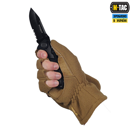 M-Tac рукавички безпалі з клапаном Windblock 295 Tan– Мілітарист - зображення 6