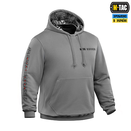 M-Tac кофта Hoodie My Home is my Castle Oversize Hard Light Grey– Мілітарист - зображення 4