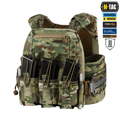 M-Tac плитоноска Cuirass Tiger Elite 2 клас захисту (розмір плити L) Multicam– Мілітарист - зображення 5
