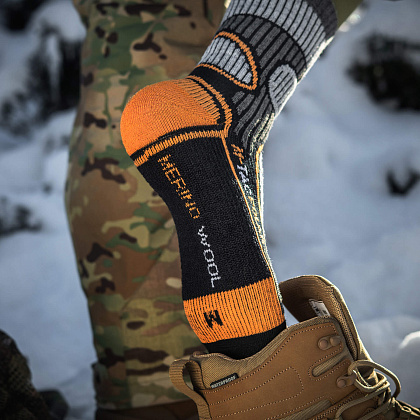 M-Tac шкарпетки Polar Merino 40% Black– Мілітарист - зображення 19