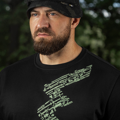 M-Tac футболка WAR Cotton Hard Black/Mint– Мілітарист - зображення 13