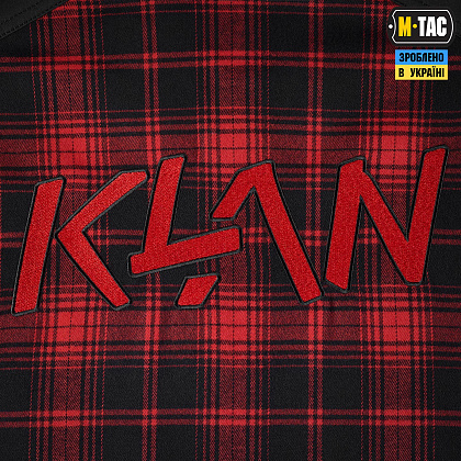 M-Tac сорочка Redneck Shirt KLAN Embroidery Red/Black– Мілітарист - зображення 6