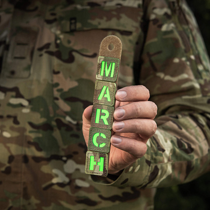 M-Tac нашивка MARCH Multicam/Green/GID– Мілітарист - зображення 7