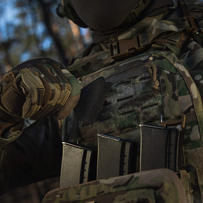 M-Tac нашивка Train Hard Fight Easy PVC Black/Red– Милитарист - фото 10