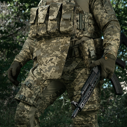 M-Tac фартук противоосколочный с баллистическим пакетом 2 класс (BRONYX) Laser Cut MM14– Милитарист - фото 24