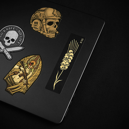 M-Tac наклейка Колосок (Черепа) Black– Мілітарист - зображення 9