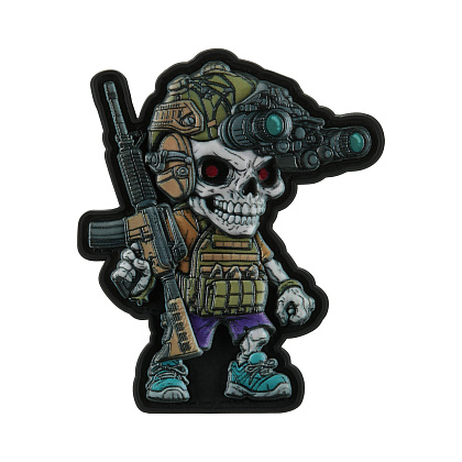Нашивка Tactical Ghost PVC– Мілітарист