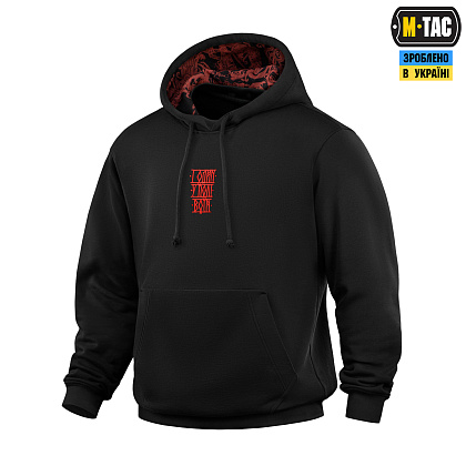 M-Tac кофта Hoodie Один в полі воїн Oversize Hard Black– Милитарист - фото 2