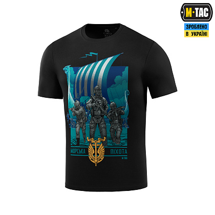 M-Tac футболка 36 ОБрМП Black– Мілітарист - зображення 1