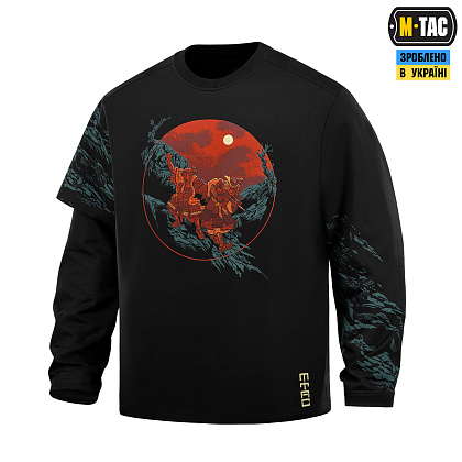 M-Tac світшот Two Samurai Black– Мілітарист - зображення 1
