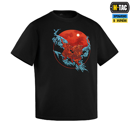 M-Tac футболка Two Samurai Oversize Cotton Hard Black– Мілітарист - зображення 3