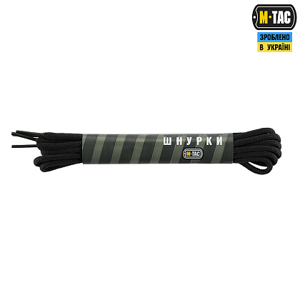 M-Tac шнурки black нейлон Mil-Spec– Мілітарист - зображення 1