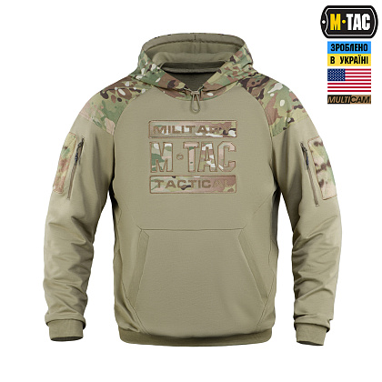 M-Tac кофта Hoodie Combat Multicam/Tan– Милитарист - фото 2