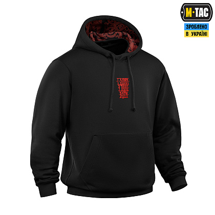 M-Tac кофта Hoodie Один в полі воїн Oversize Hard Black– Милитарист - фото 4