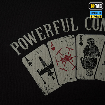 M-Tac футболка Powerful Combination Cotton Hard Black– Мілітарист - зображення 8