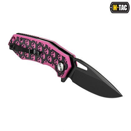 M-Tac ніж складний Type 12 Skull Black/Pink (Сорт 2)– Мілітарист - зображення 4