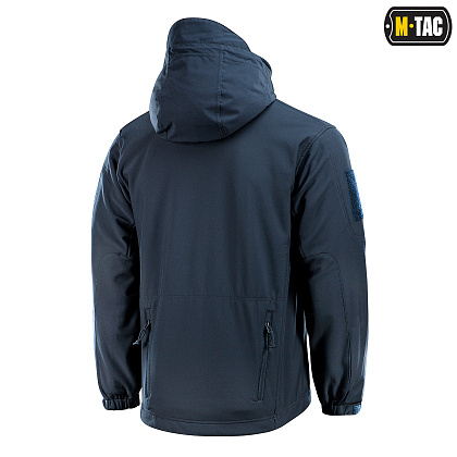 M-Tac куртка Soft Shell з підстібкою Dark Navy Blue– Мілітарист - зображення 4