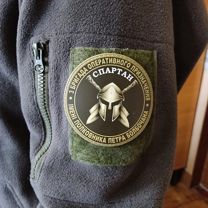 Шеврон ПВХ 3 бригада оперативного призначення Спартан олива– Милитарист - фото 3