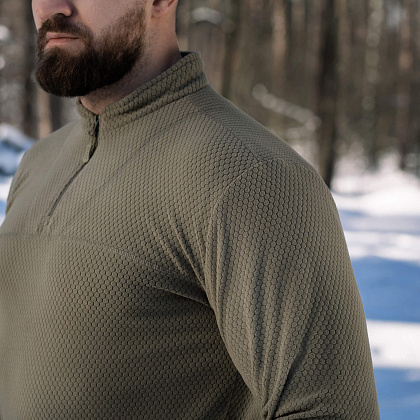M-Tac термосорочка фліс Delta Level 2 Hex Tan– Мілітарист - зображення 16