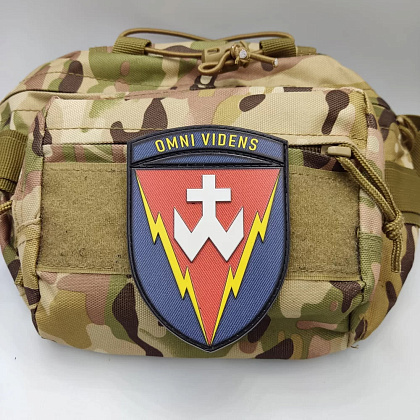 Шеврон ПВХ ЗСУ 14 радіотехнічна бригада Omni Videns– Мілітарист - зображення 2