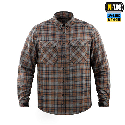 M-Tac рубашка Lumberjack Merino Cold Weather Grey/Brown– Милитарист - фото 2