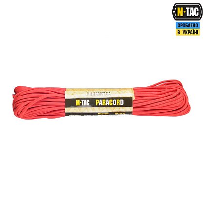 M-Tac паракорд 550 type III 30m Red– Мілітарист - зображення 1