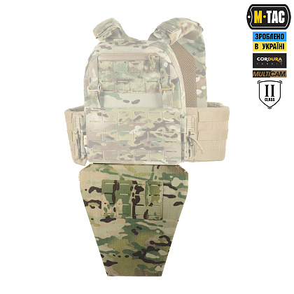 M-Tac фартух протиуламковий з балістичним пакетом 2 клас (BRONYX) Laser Cut Multicam– Мілітарист - зображення 3