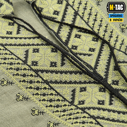 M-Tac вишиванка 100% льон олива– Мілітарист - зображення 5