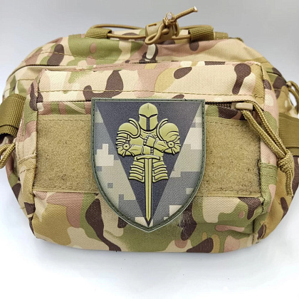 Шеврон ПВХ ЗСУ 17 окрема танкова бригада ОК Схід піксель– Мілітарист - зображення 2