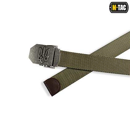 M-Tac ремінь з Тризубом Olive– Мілітарист - зображення 3