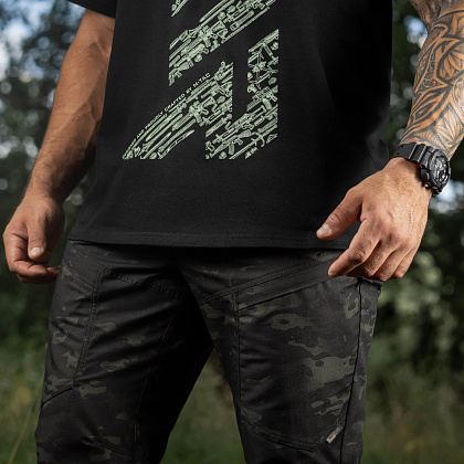 M-Tac футболка WAR Cotton Hard Black/Mint– Мілітарист - зображення 16